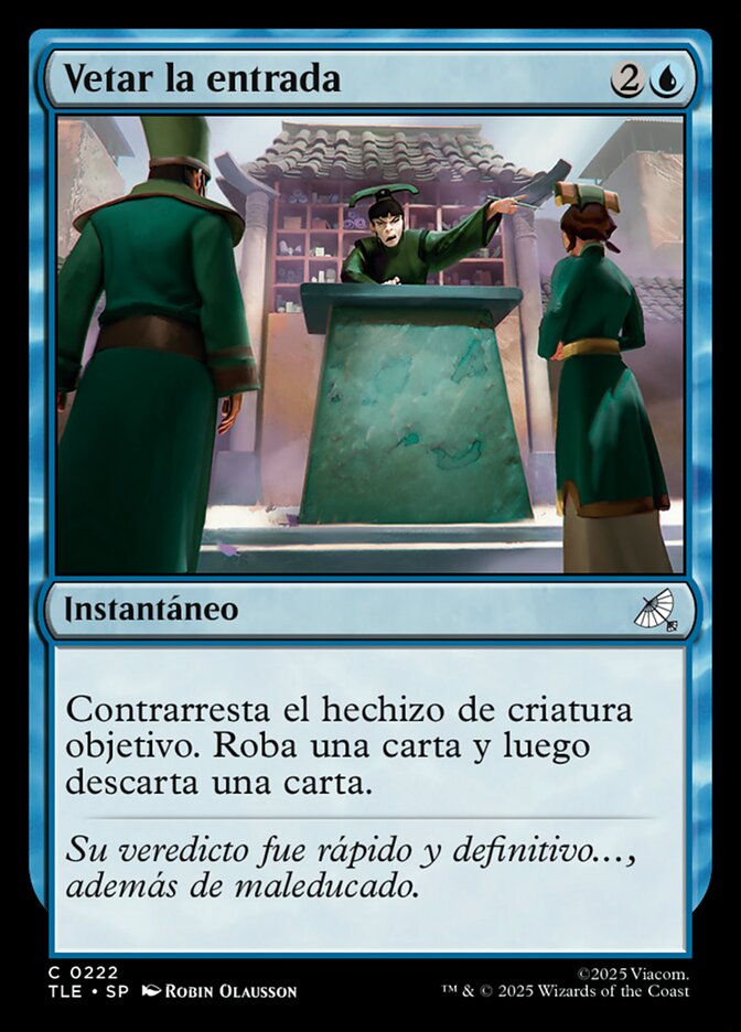 Vetar la entrada