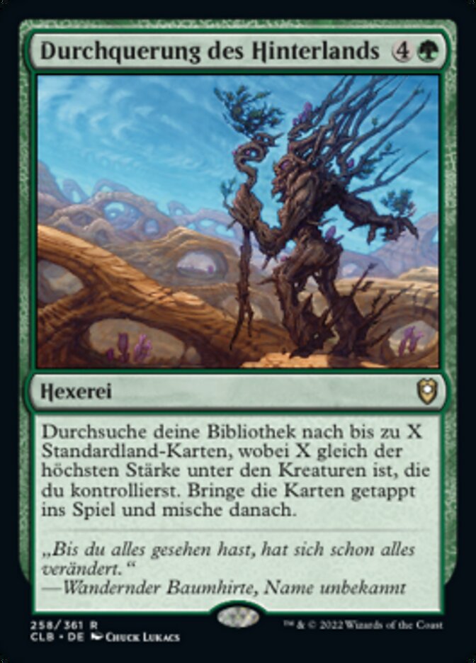 Durchquerung des Hinterlands