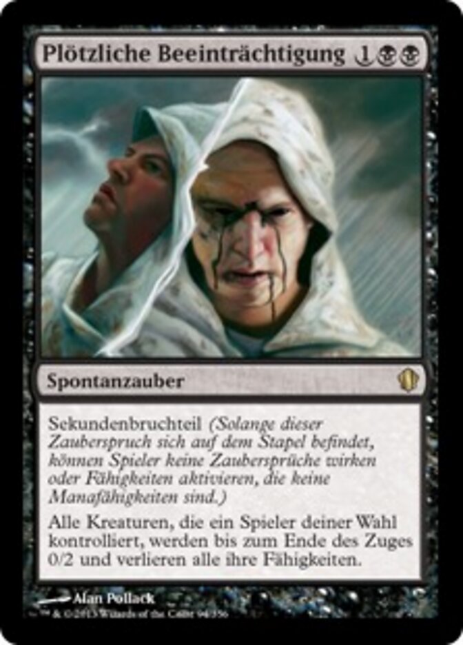 Plötzliche Beeinträchtigung