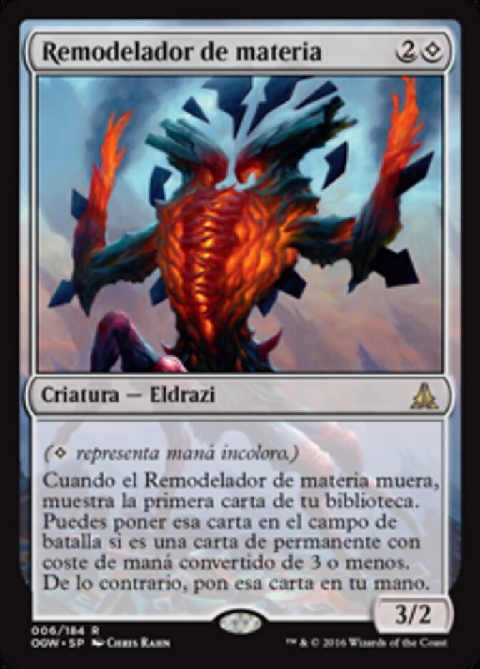 Remodelador de materia