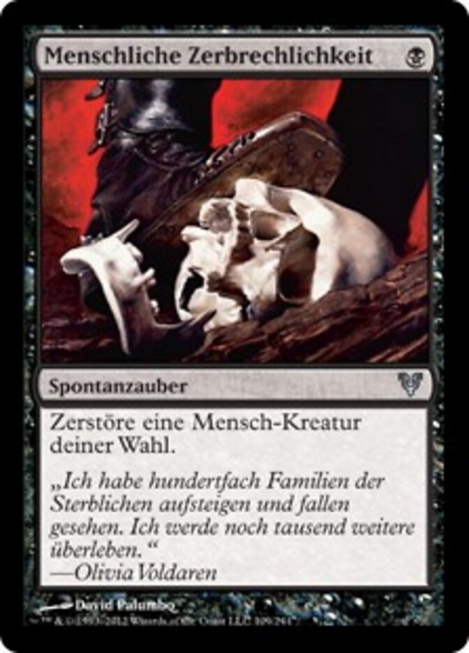 Menschliche Zerbrechlichkeit