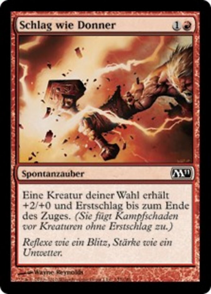 Schlag wie Donner