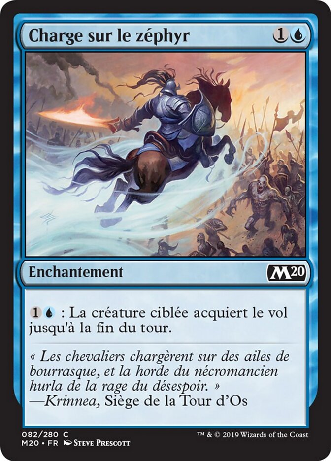 Charge sur le zéphyr