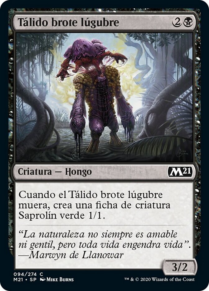 Tálido brote lúgubre