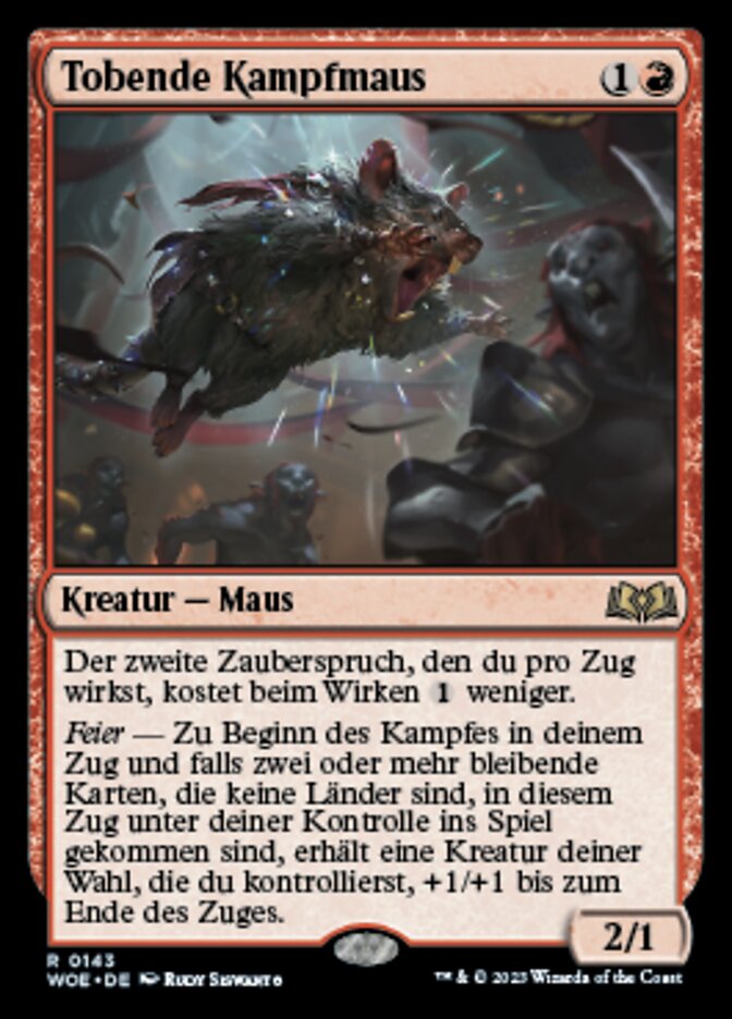 Tobende Kampfmaus