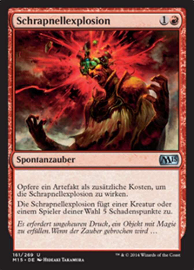 Schrapnellexplosion