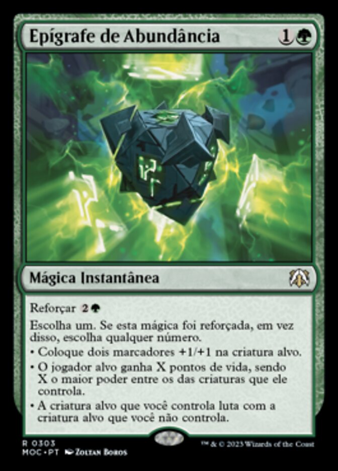 Epígrafe de Abundância
