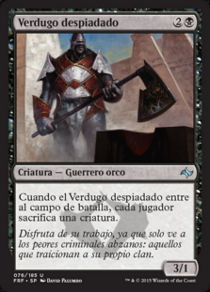 Verdugo despiadado