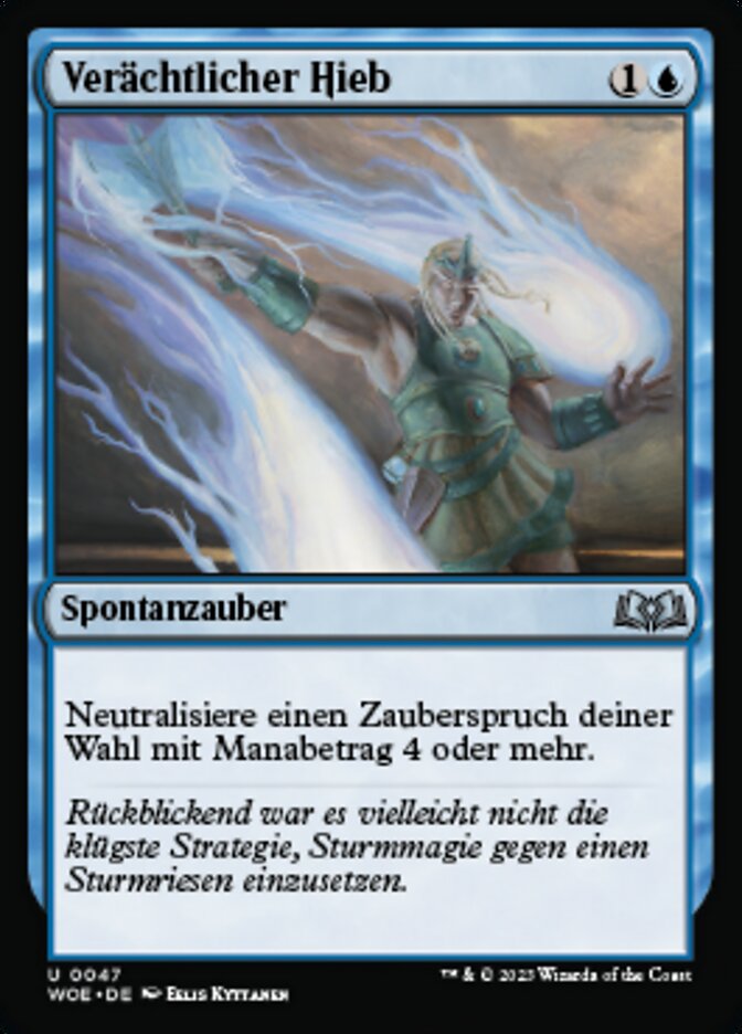Verächtlicher Hieb