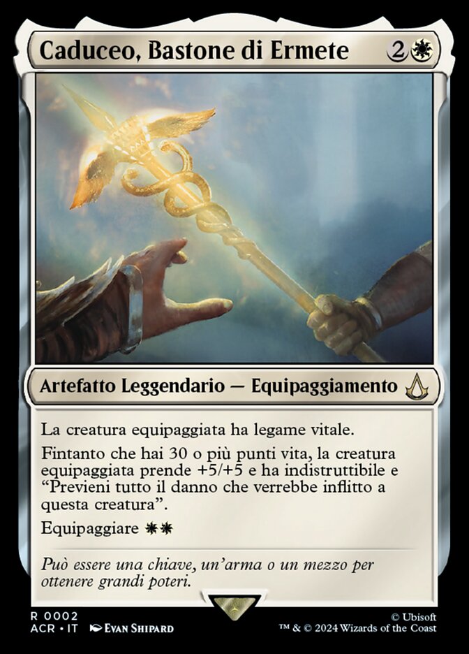 Caduceo, Bastone di Ermete