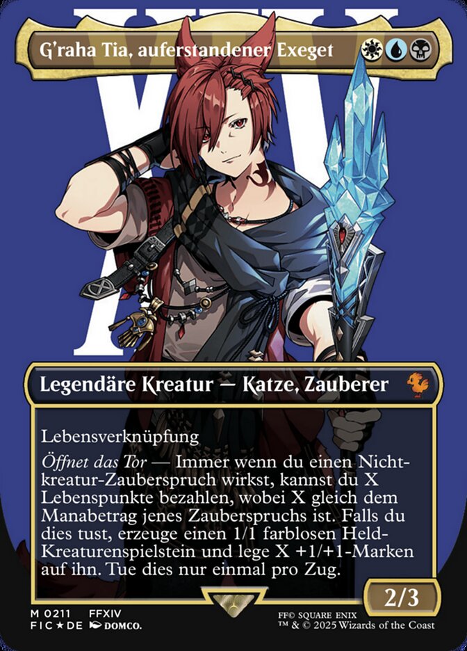 G'raha Tia, auferstandener Exeget