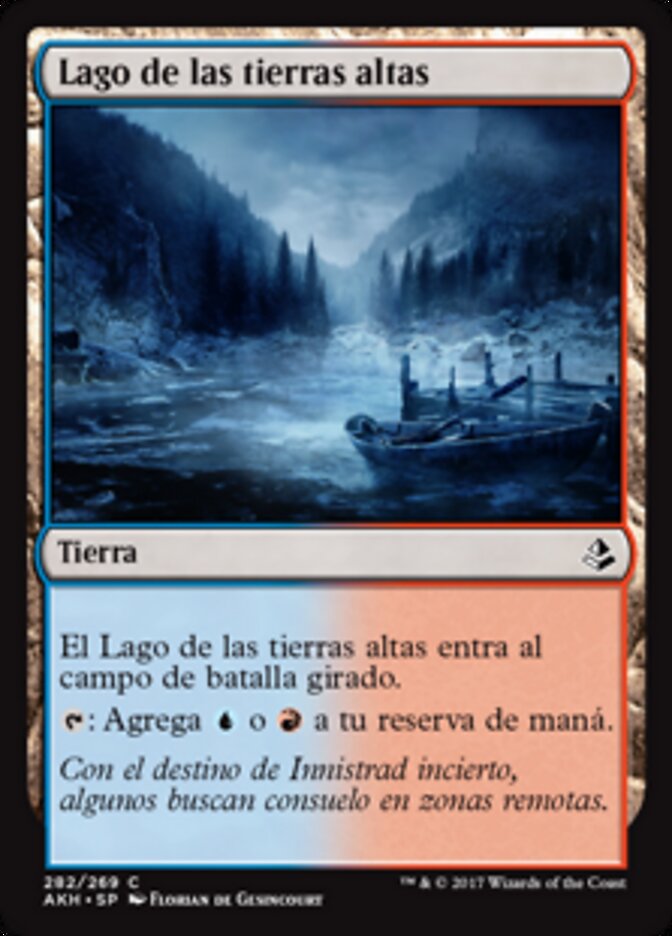 Lago de las tierras altas