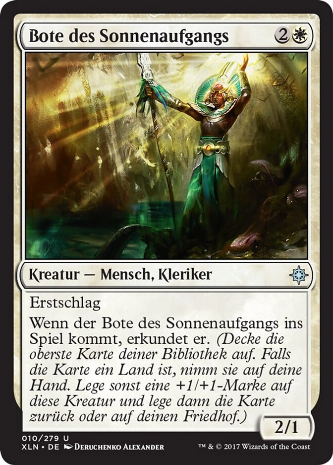 Bote des Sonnenaufgangs