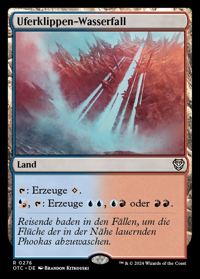 Uferklippen-Wasserfall