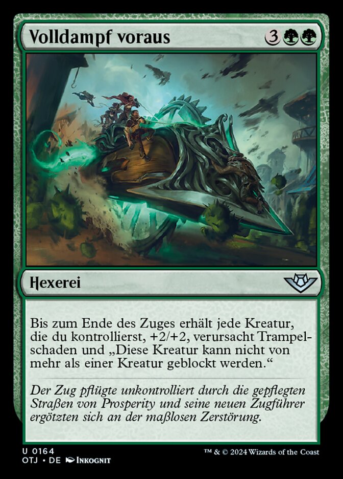Volldampf voraus
