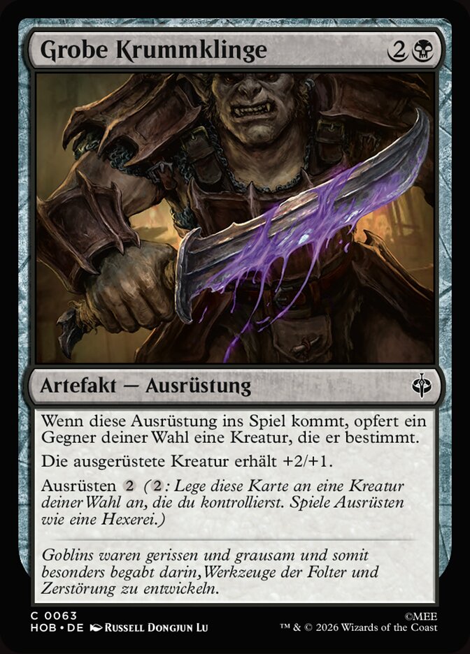 Grobe Krummklinge