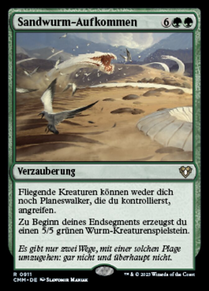 Sandwurm-Aufkommen
