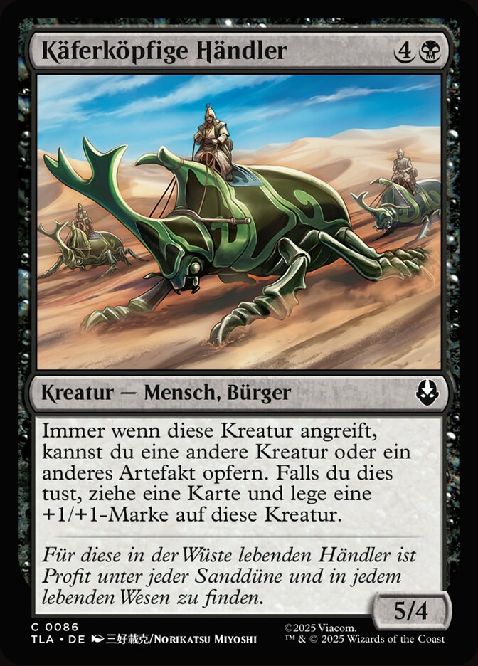 Käferköpfige Händler
