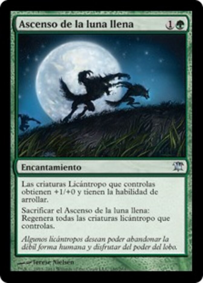Ascenso de la luna llena