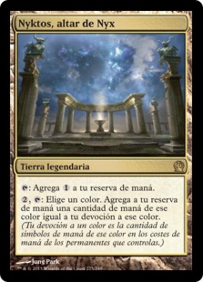 Nyktos, altar de Nyx