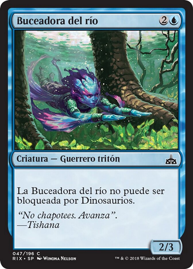 Buceadora del río
