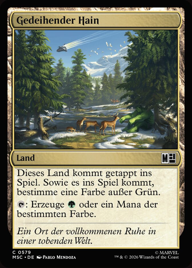 Gedeihender Hain