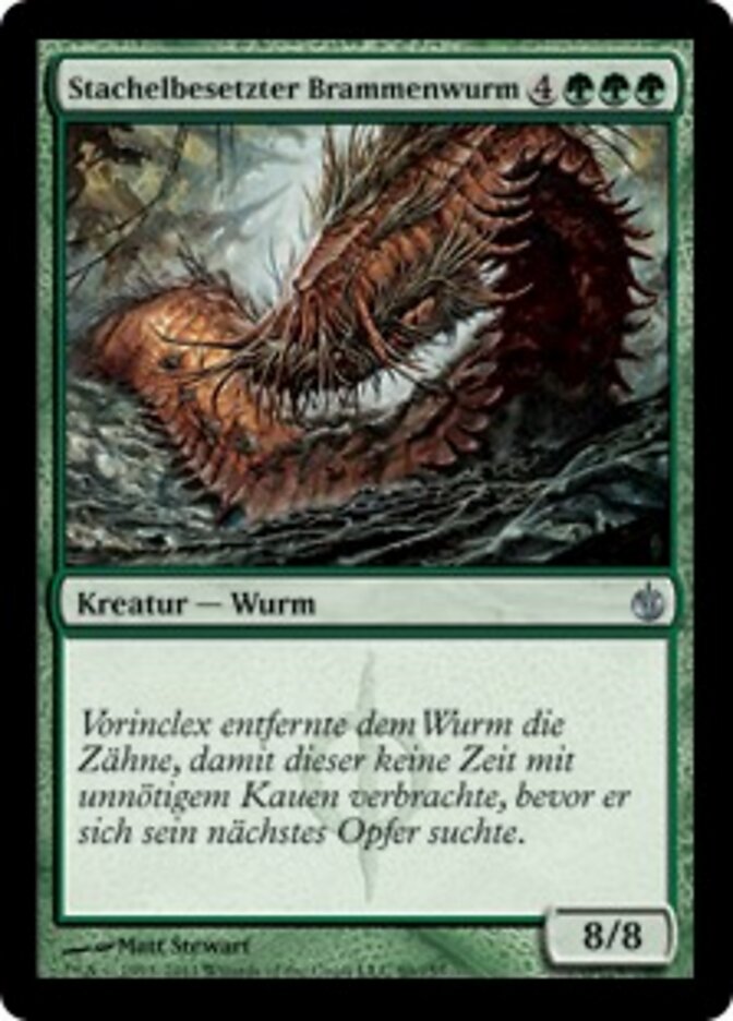 Stachelbesetzter Brammenwurm