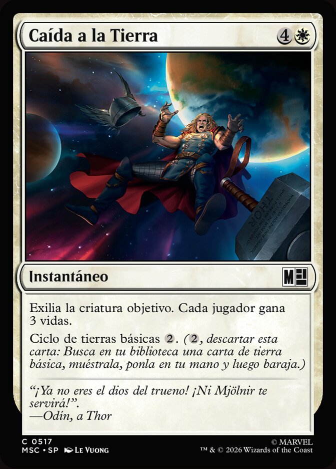 Caída a la Tierra