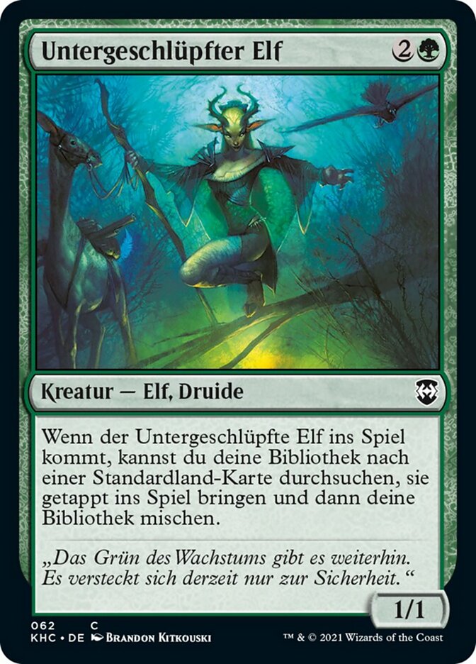Untergeschlüpfter Elf