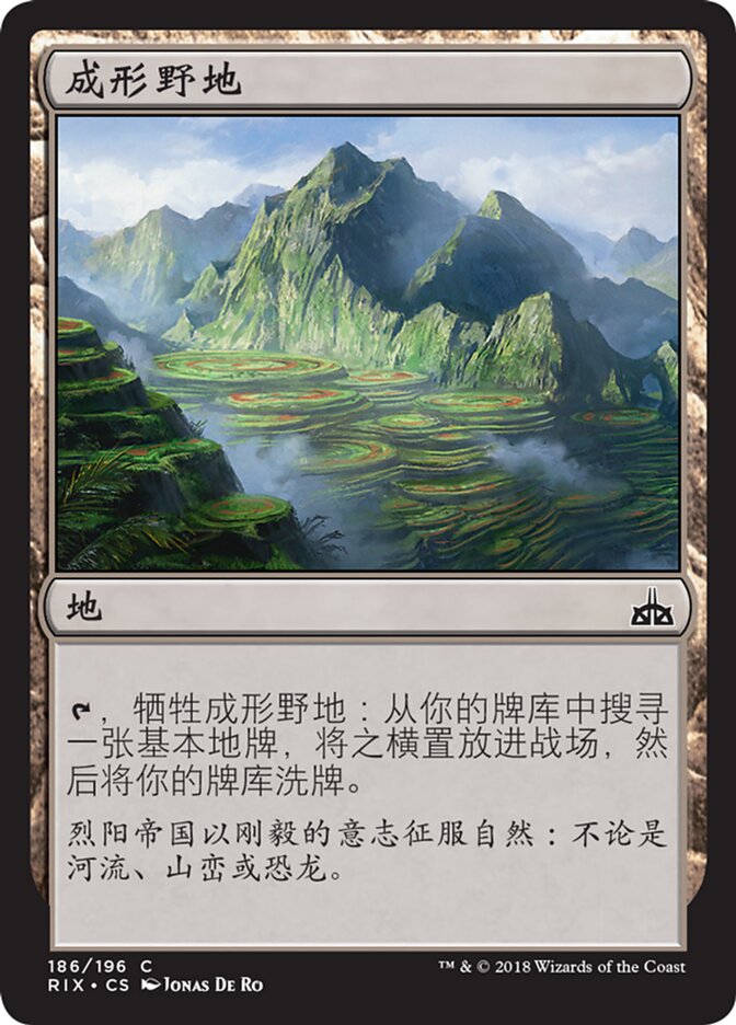 成形野地