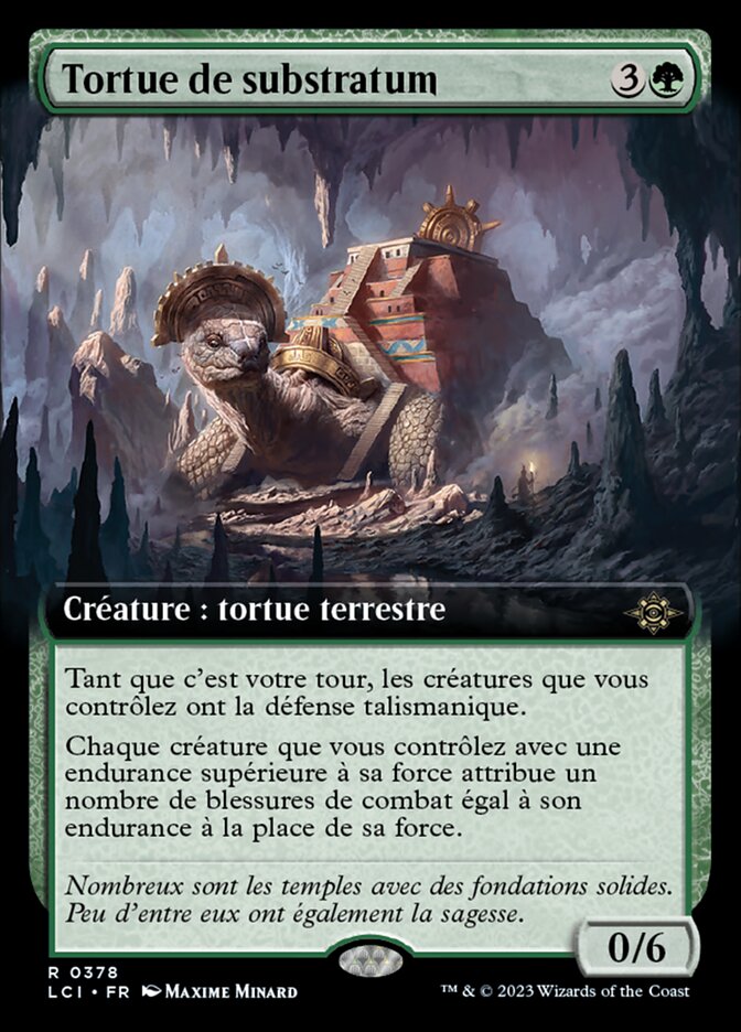 Tortue de substratum