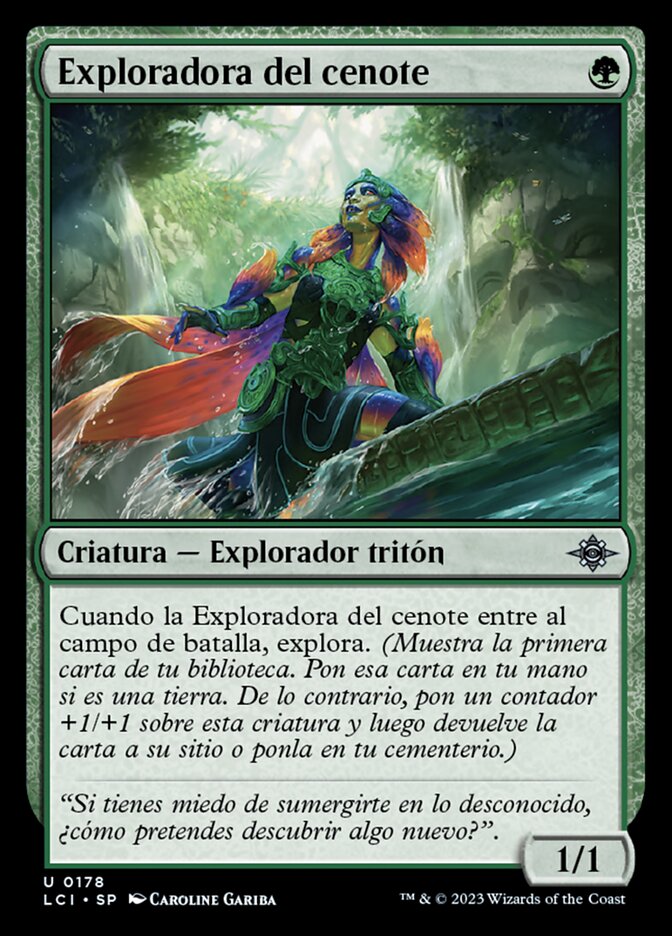 Exploradora del cenote