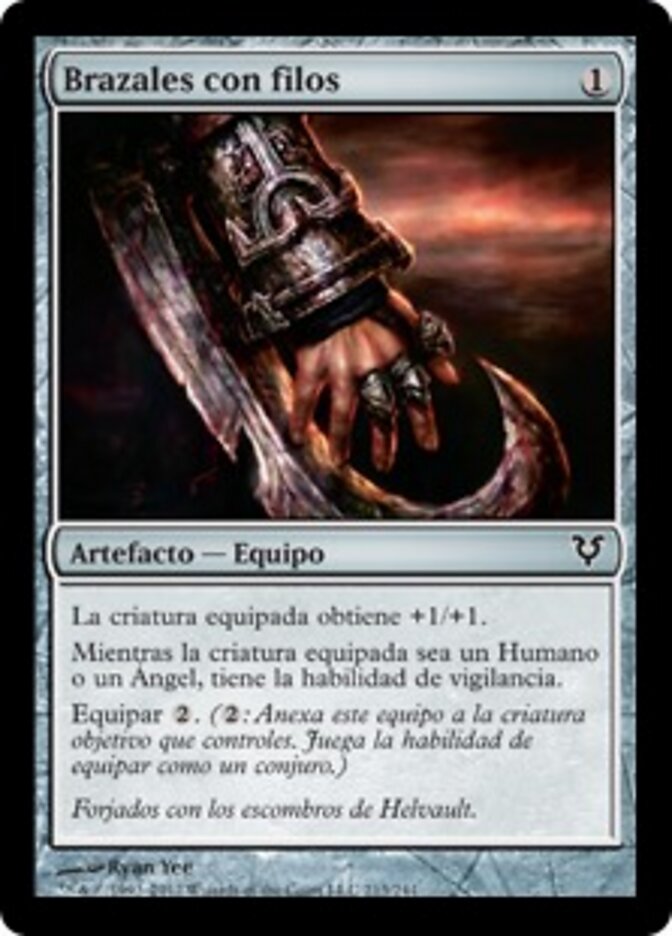 Brazales con filos