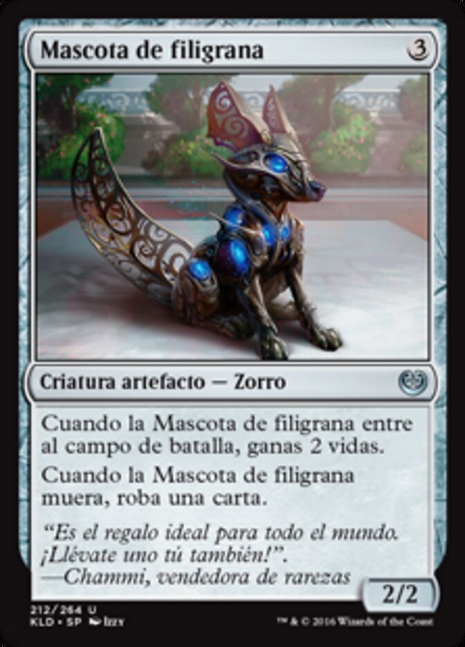 Mascota de filigrana