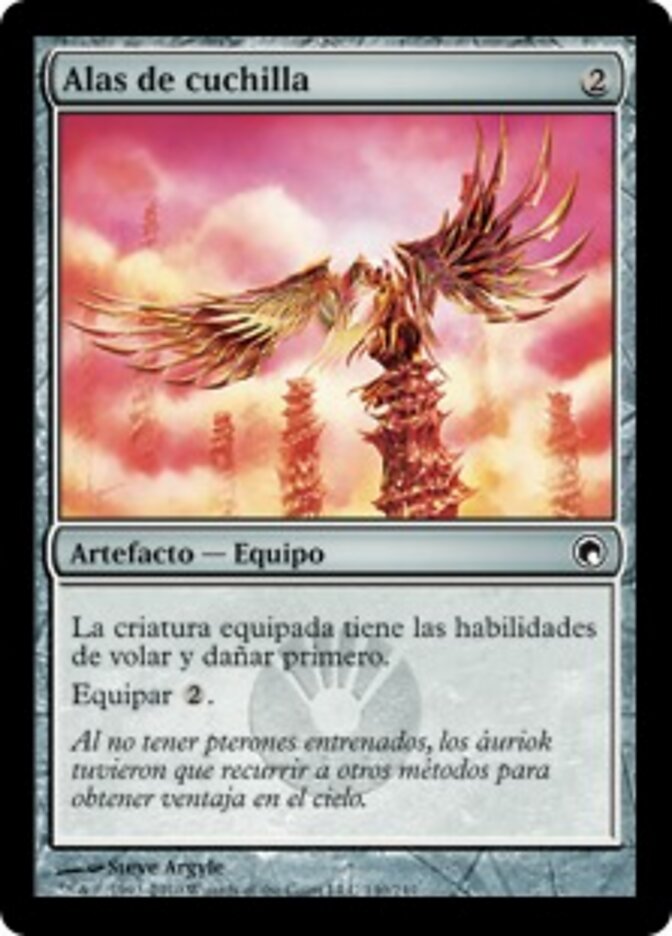Alas de cuchilla