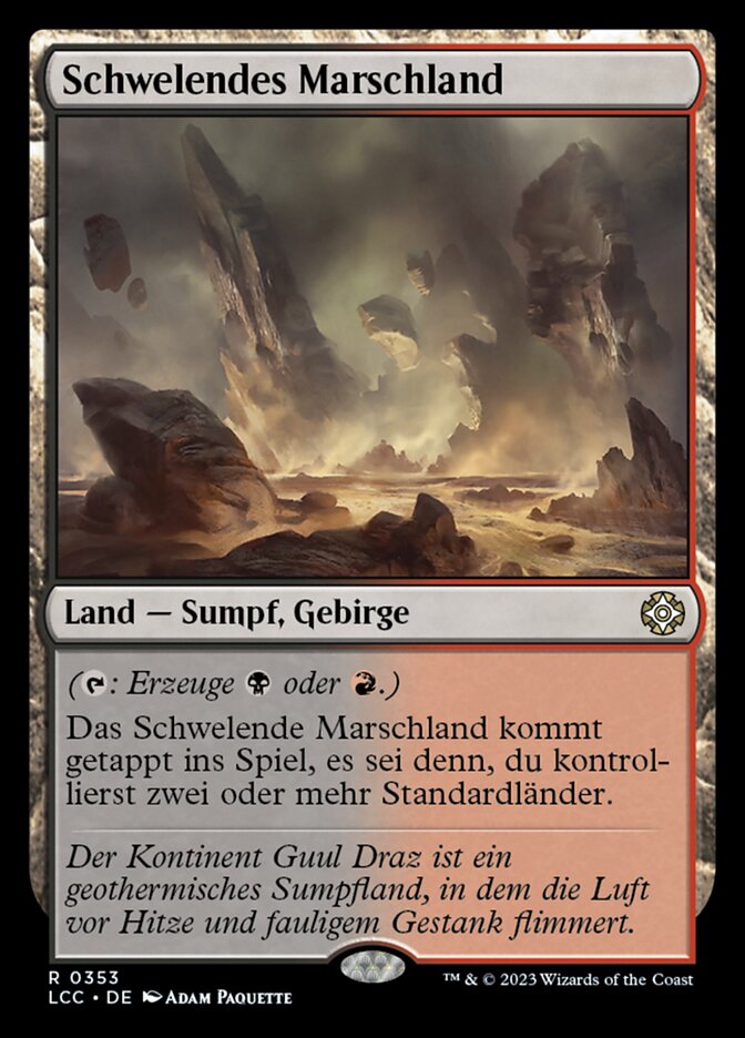 Schwelendes Marschland