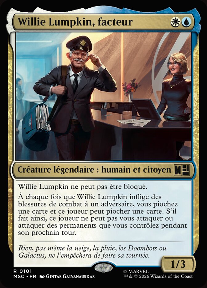Willie Lumpkin, facteur