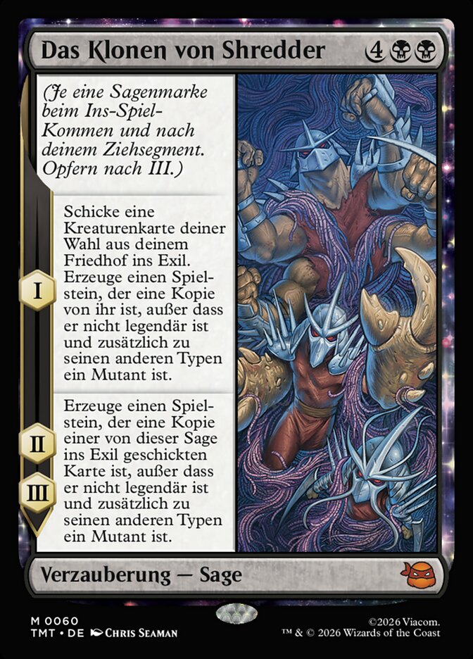 Das Klonen von Shredder
