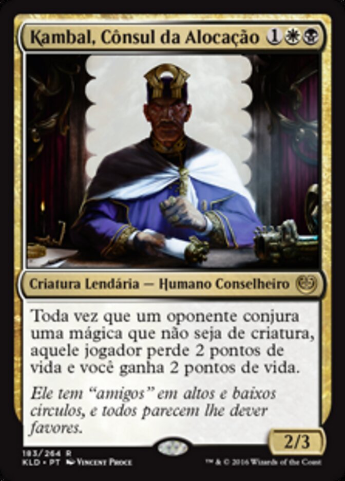 Kambal, Cônsul da Alocação