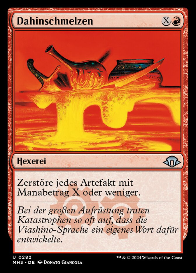 Dahinschmelzen
