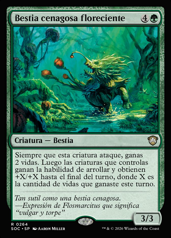 Bestia cenagosa floreciente