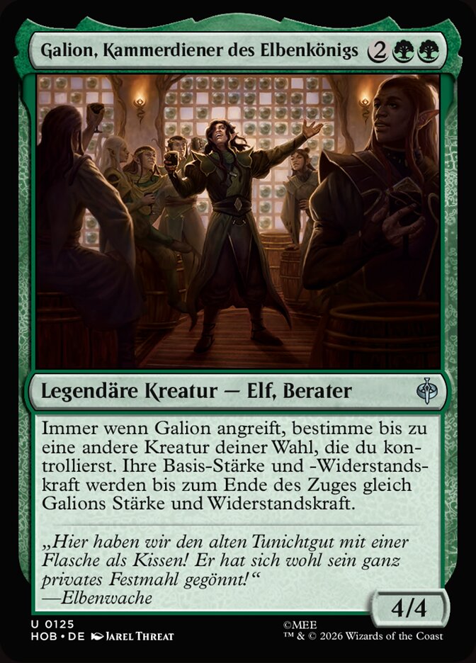 Galion, Kammerdiener des Elbenkönigs