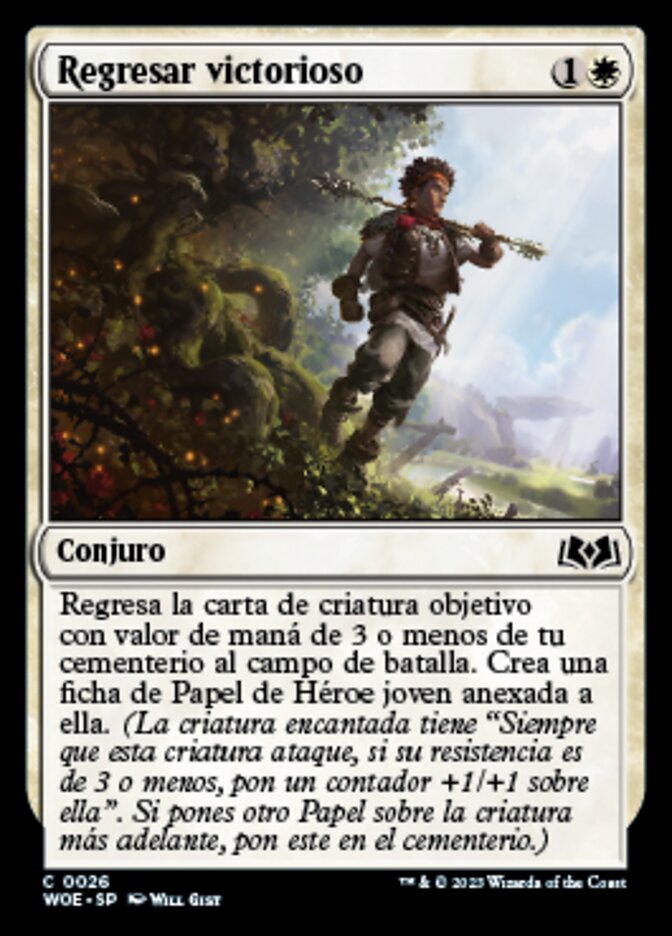 Regresar victorioso