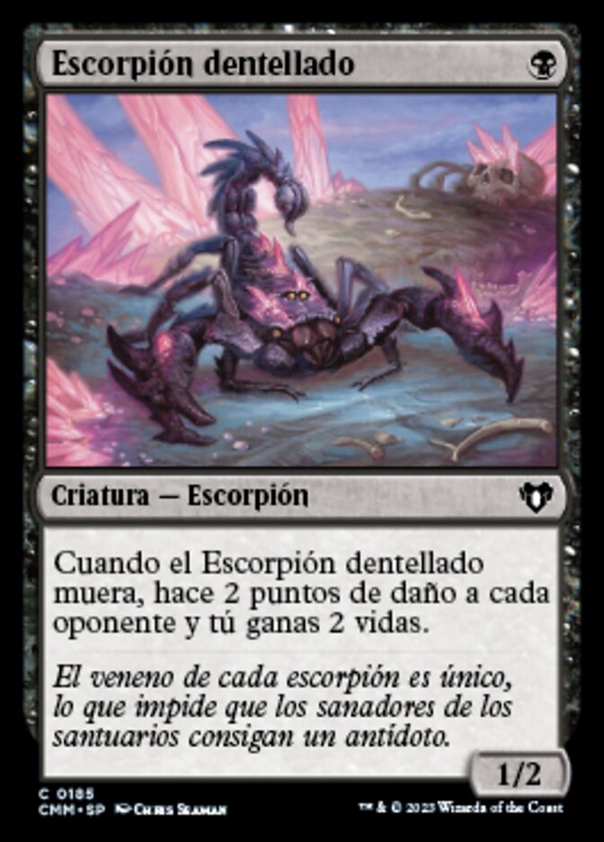 Escorpión dentellado