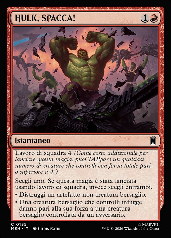 HULK, SPACCA!