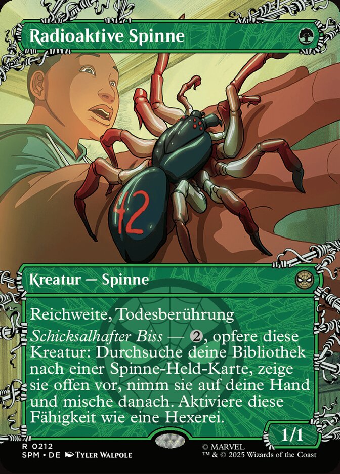 Radioaktive Spinne