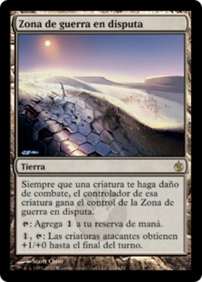 Zona de guerra en disputa