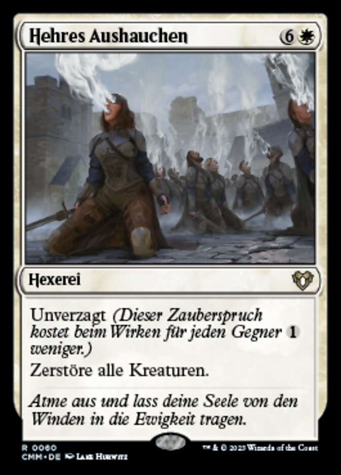 Hehres Aushauchen