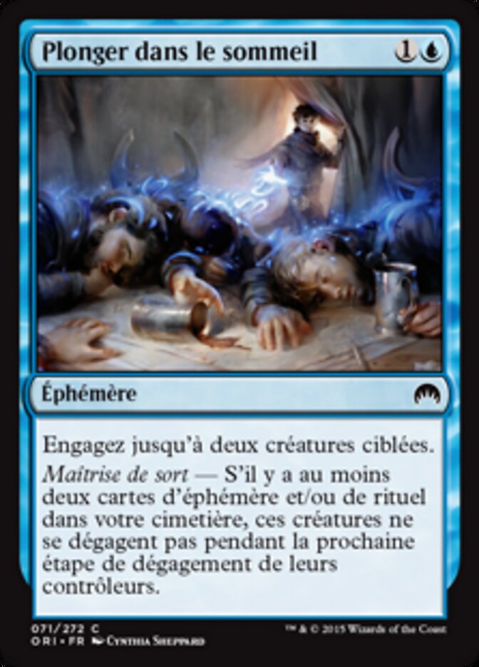 Plonger dans le sommeil