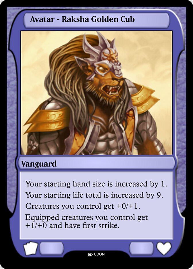 Raksha Golden Cub Avatar